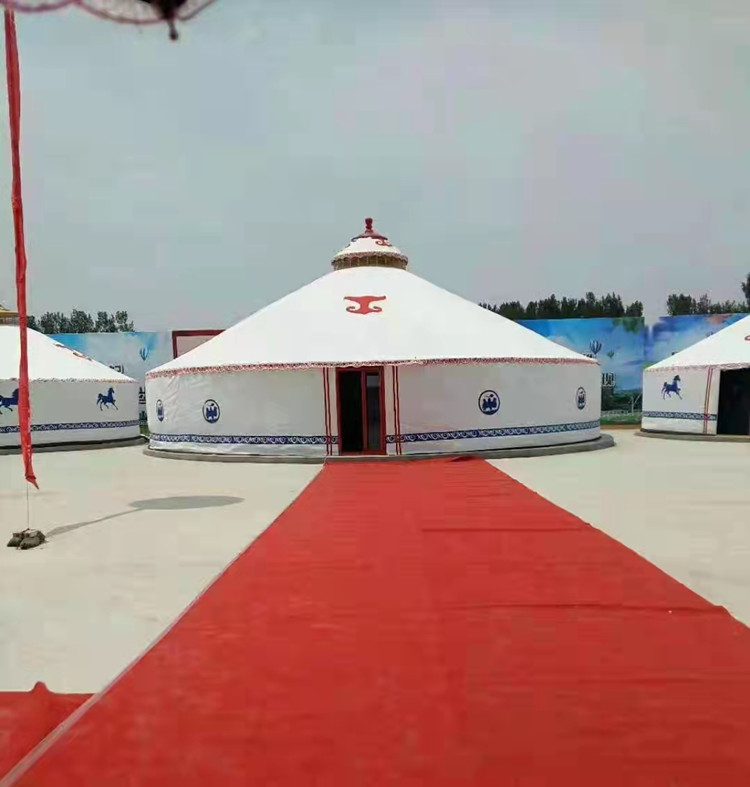 烤漆竹藝款蒙古包