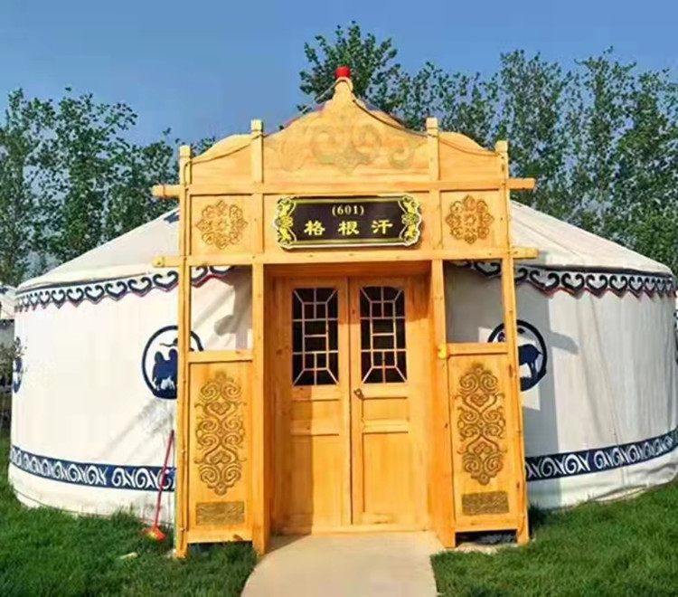烤漆竹藝款蒙古包